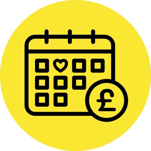 Monthly donation icon