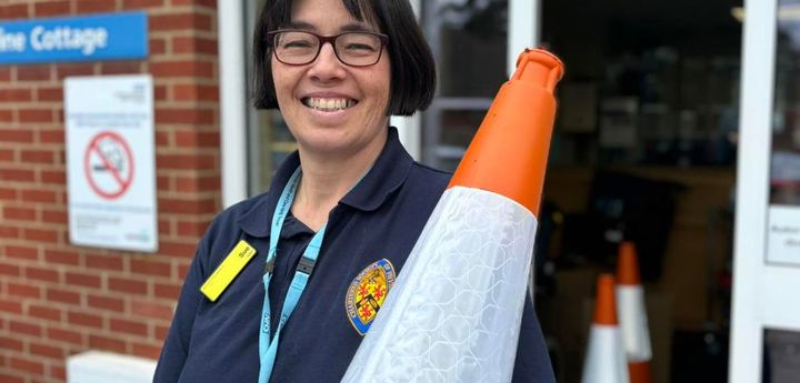 Traffic Cones For Amputee Patient Rehabilitation