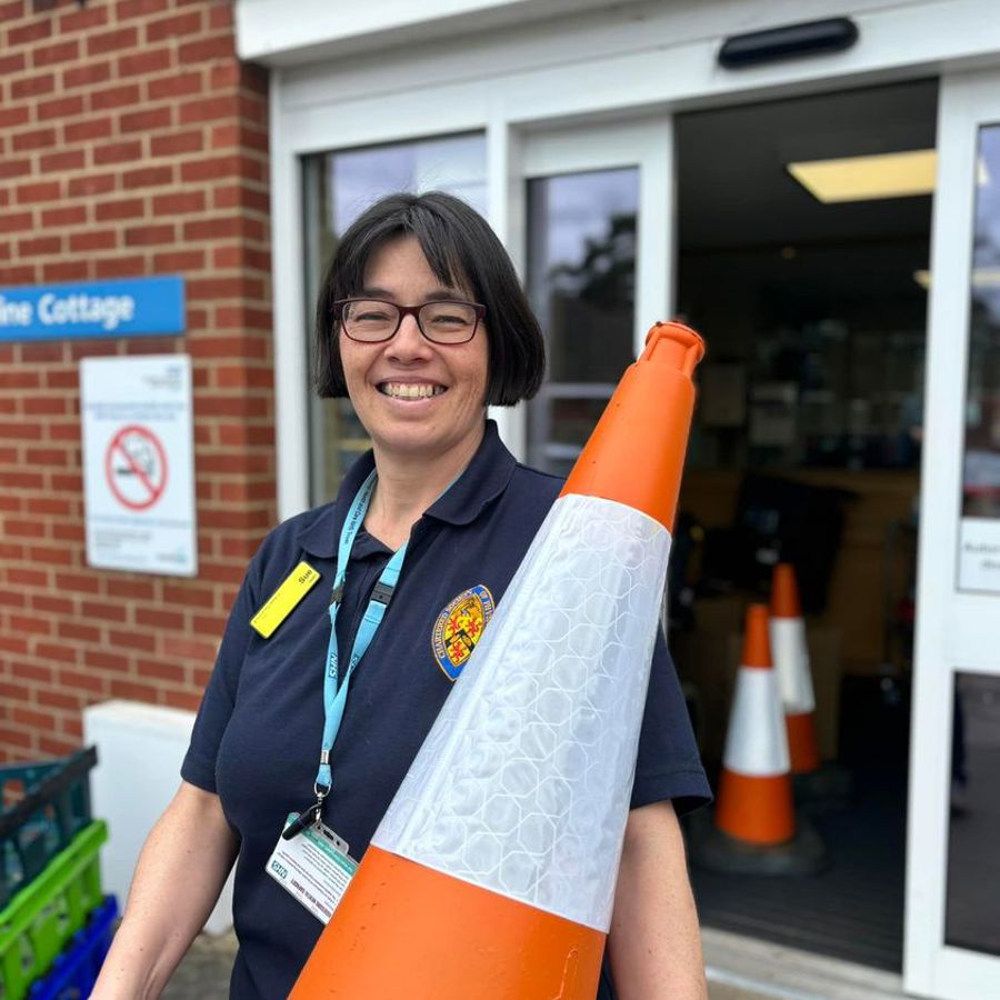 Traffic Cones For Amputee Patient Rehabilitation