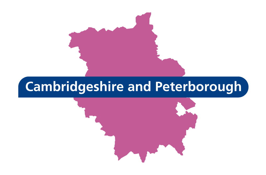 Map of Cambridgeshire and Peterborough