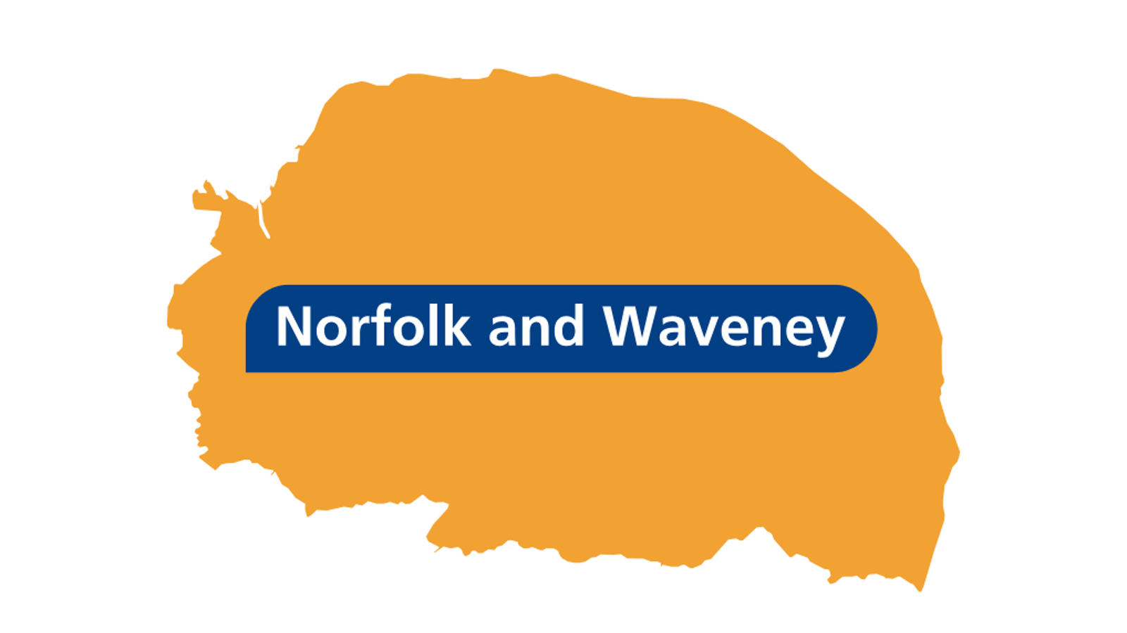 Map of Norfolk and Waveney