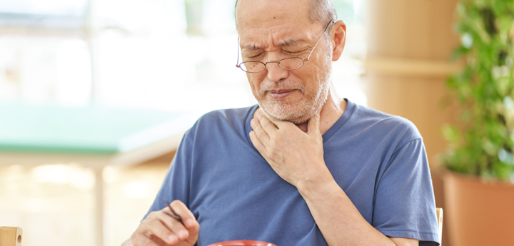 Elderly Person With Dysphagia