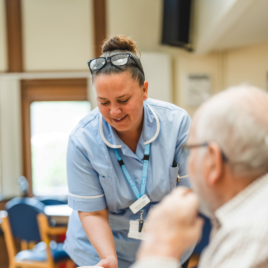 Patient Howard Leftley With Natalie Gooch